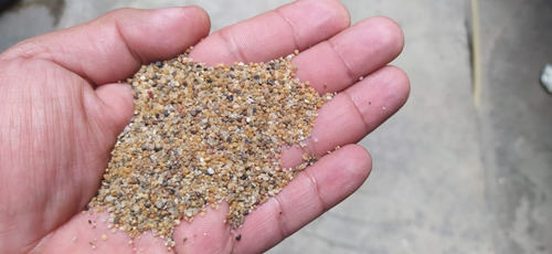 Imagen 2 de 5 de 10 Kg Arena Silica Grano Oro Acuario Decoración Pecera Ofert