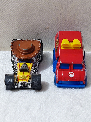 Lote 2 Carritos Hot Wheels, Woody Y Super Mario Bros.