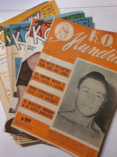 10 Revistas Ko Mundial Numeros 51 Al 60-año1953- 1954-boxeo