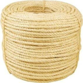 Corda De Sisal 100 Mts 6mm Artesanato, Arranhador Gatos, Etc