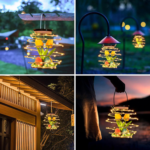 Farol Solar De Pascua Con Huevos Integrados En Forma De Piña
