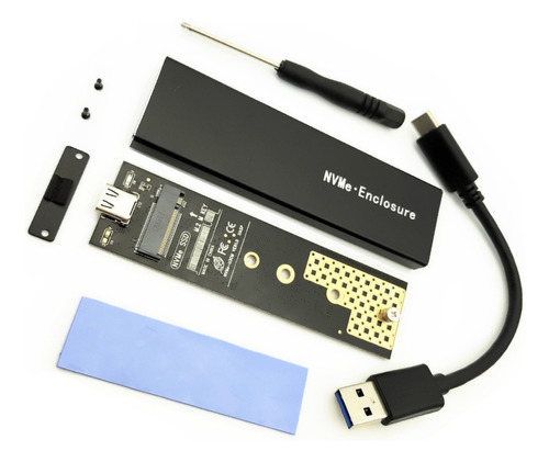 Funda Ssd Nvme Ngff M2 De 10 Gbps Funda Ssd Pci-e A Usb Ssd