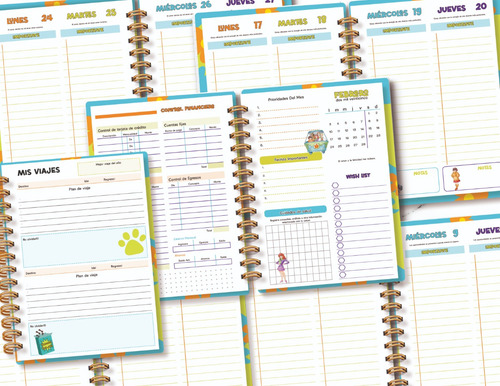 Agenda 2 Dias 2025, Scooby Doo, Personalizada, M. Carta