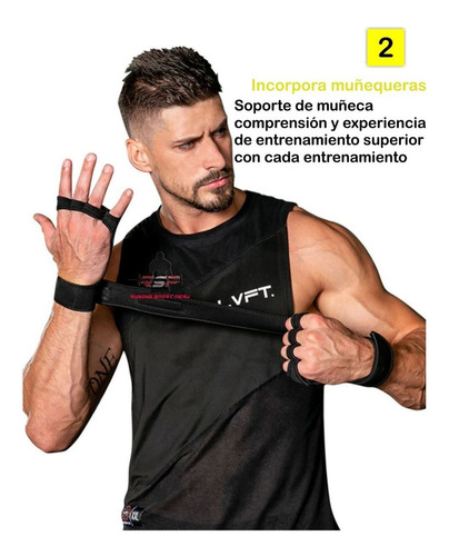 Guante Para Gimnasio Con Proteccion De Palma Fitness Halter
