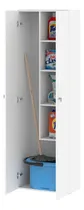 Comprar Despensero Escobero De Dos 2 Puertas Mueble Alacenero Organizador Con 4 Estantes Internos De Cocina Lavadero Limpieza Melamina Color Blanco Multifunción Dielfe E062