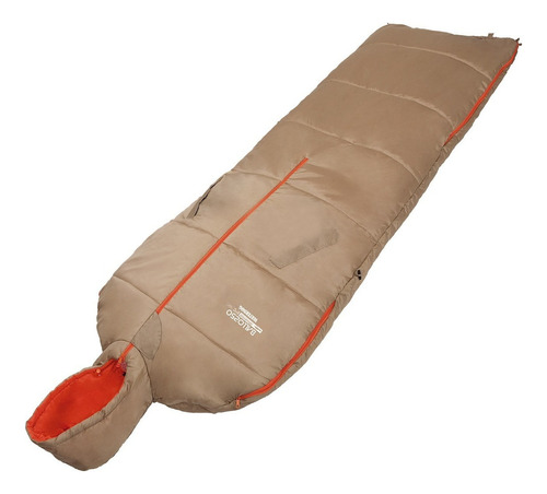 Bolsa De Dormir Waterdog Ballo 0ºc Extrema Nomade Campera Color Marron/naranja