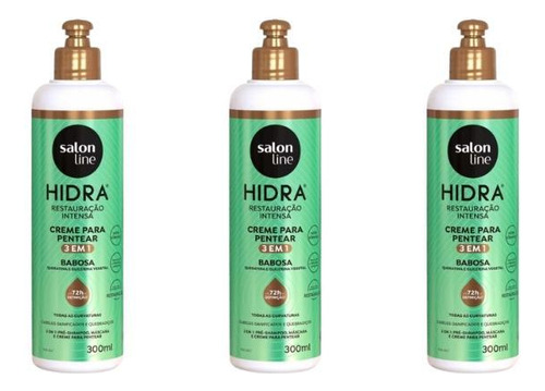 Creme Para Pentear Salon Line 300ml Hidrata 3em1 Babosa- 3un