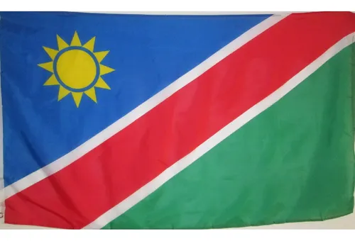 Gq Bandera Namibia Tamaño 90x150 Cm Doble Faz Tela Poliester
