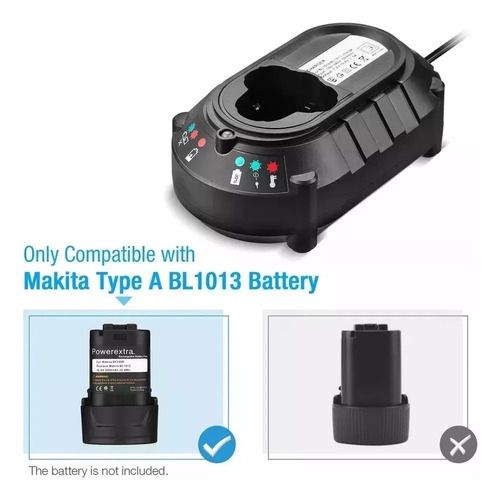 For Cargador De Batería Makita De 10,8 V/12 V