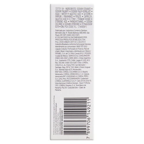 Imagem 2 de 2 de Sabonete Barra Concentrado La Roche-Posay Effaclar Caixa 70g