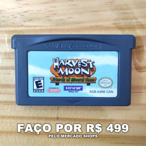 Harvest Moon Original Gba Game Boy Advance Faço Por 499 (Usado)