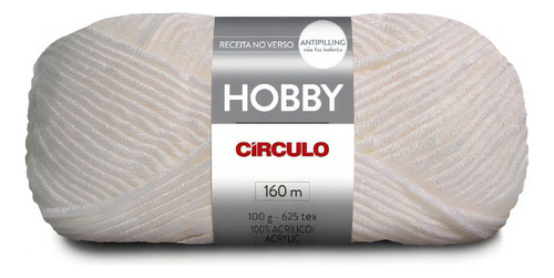 Lã Hobby Círculo 100g Cor Branco - 10