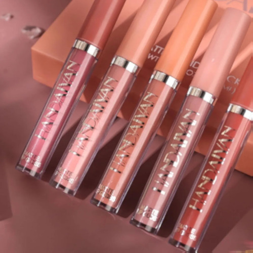 Set De Maquillaje De Lápiz Labial Líquido Mate De 6 Piezas