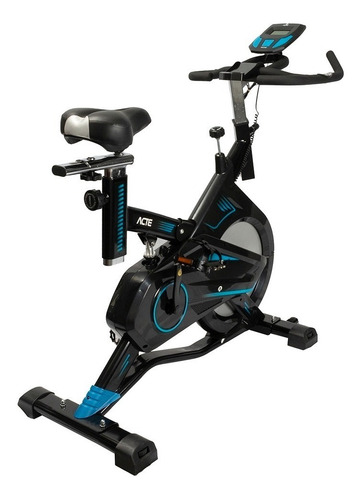 Bicicleta Ergométrica Para Spinning E17 Treino Cardio Casa Preto/azul