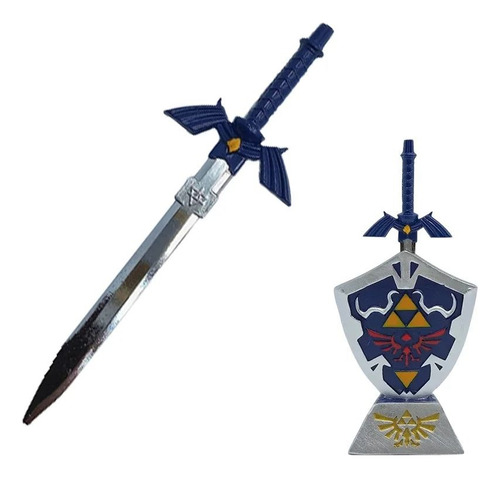 Espada Escudo Zelda Master Sword Decorativo Geek