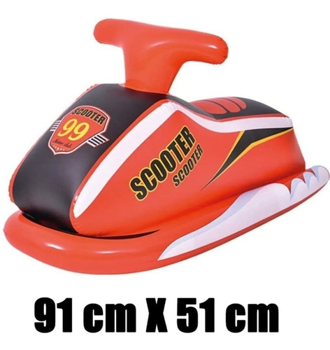 Imagen 6 de 9 de Moto De Agua Inflable Infantil Jet Sky Pileta Playa Flotador