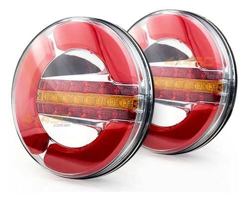 Sinaleira Led Traseira Caminhão Mb 1111 1113 Com Adaptação
