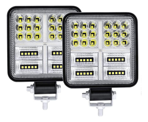 X2 Luces Foco Neblinero Led 177w Bicolor Auto Moto Camioneta