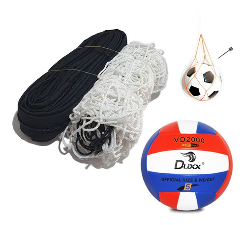 Red Voleibol Oficial Blanca + Balon, Accerios Gratis