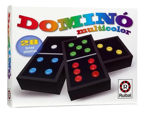 Juego De Mesa Dominó Multicolor Ruibal