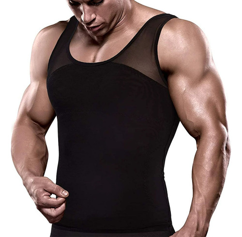 Camisa De Compresión Pectoral Para Hombre Fajas Adelgazantes