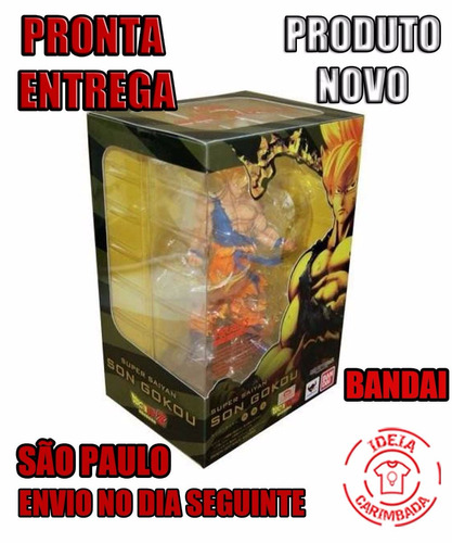 Action Figure Goku Dbz Super Saiyajin Bandai Pronta Entrega