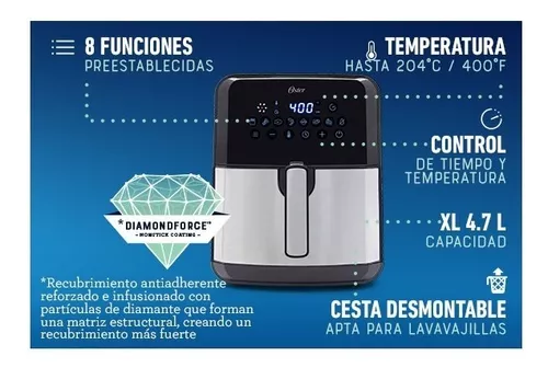 Freidora aire Oster digital 4 litros diamondforce OSTER