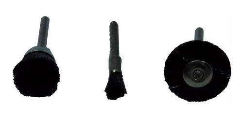Set 3 Cepillos Nylon Para Minitornos Tipo Dremel Ruhlmann
