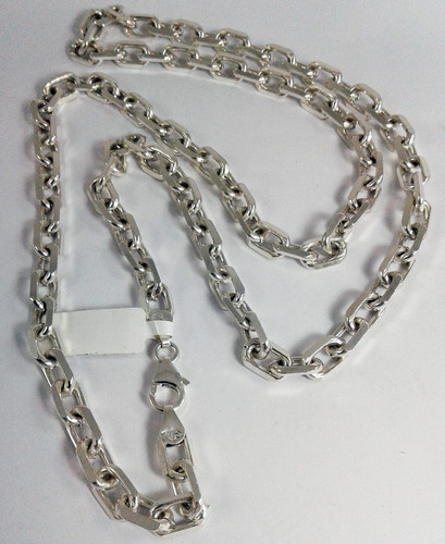 Imagen 2 de 7 de Cadena Plata 925 Forcet Maciza Hombre 7mm 60cm Garantia