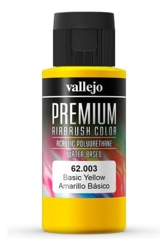 Vallejo Premium 62003 Amarillo Basico P/aerogr Rdelhobby Mza