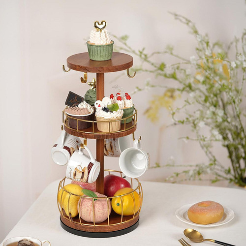 Soporte Para Tazas De Café, De 3 Niveles, Centro De Mesa,