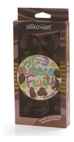Molde Silicona Chocolate Fruta Silikomart Choco Fruits Scg32 Color Marrón