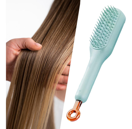 2 Cepillo De Pelo Autolimpiante, Peine De, Herramienta Azul