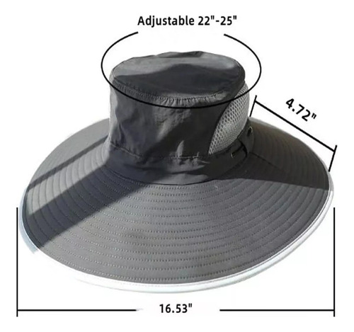 Sombrero De Pesca Al Aire Libre Con Ventilador Solar