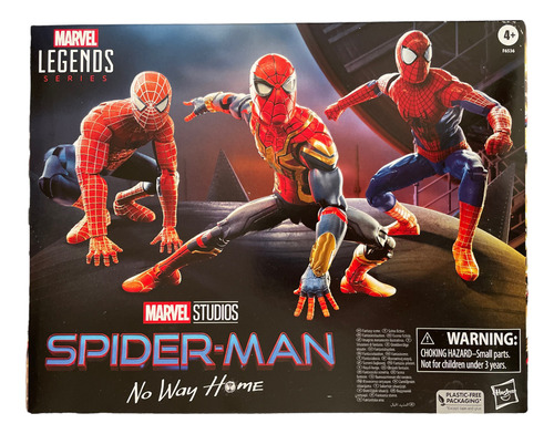 Spiderman No Way Home 3 Pack Set Marvel Legends Figuras 6pul