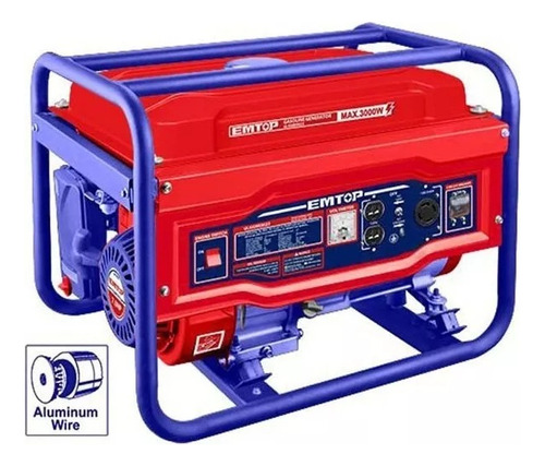  Planta Eléctrica Generador Gasolina 3000w 110/220v Emtop