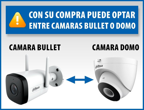 Imagen 5 de 10 de Kit Seguridad Dahua 8 Ch + 5 Camaras 4mp Wifi Audio + 1 Tb