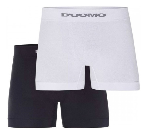 Cueca Boxer Duomo Sortidas Sem Costura Algodão Kit 6 Peças