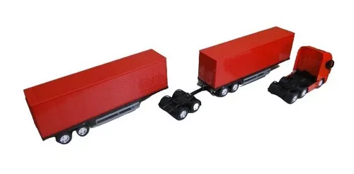 Caminhao Brinquedo Iveco S Way Hi Way Bau Dolly 9 Eixo Carga