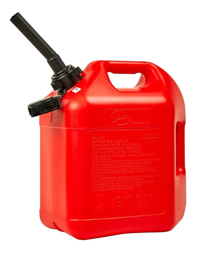 Bidón 10 Litros Enex Combustible Gasolina Rojo Certificado