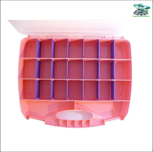 Imagen 5 de 8 de Caja Organizadora Plástica Tipo Maleta 23 Esp, Alfa Hogar