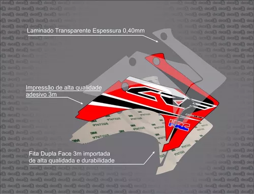 Kit Adesivo Moto Cross Trilha Compatível Drz 400 0,60mm 007