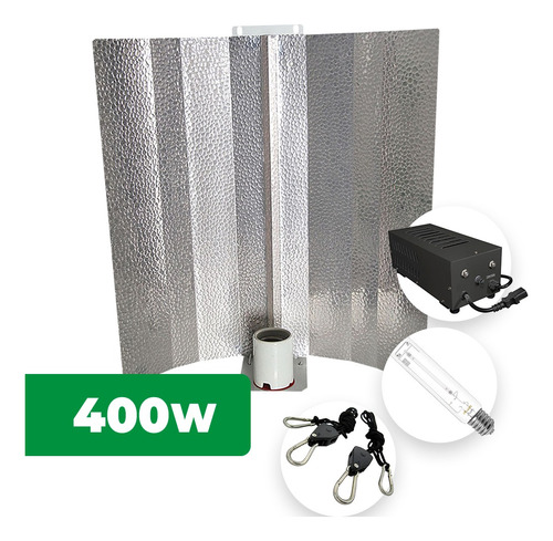 Kit Iluminacion Hps 400w Reflector Stuco Pro Para Indoor