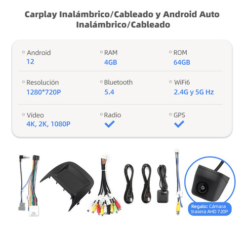 Estéreo 4+64g Carplay For Nissan Sentra 2000-2006 4k Wifi6