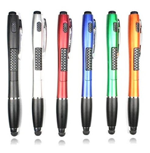 Stylus [6 Pcs], 3-en-1 Touch Screen Pen (stylus Ballpoint Pe