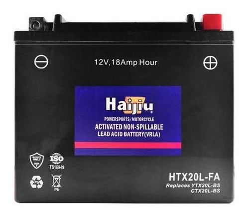 Bateria Moto Gel Libre Mantenimiento Htx20l-fa Haijiu