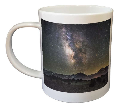 Taza De Plastico Cielo Montaña Estrellado Aurora Boreal