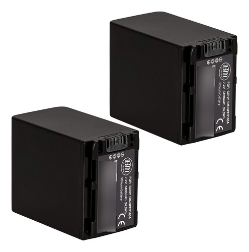 Bm Premium Paquete De 2 Baterías Np-fv100a De Alta Capacid.