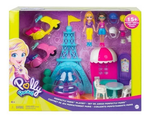 Polly Pocket Set De Juego Perfectly Paris Con Accesorios