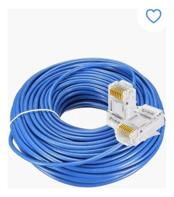 Cable Internet Utp Con Conectores Cat5e Red 100m Lan